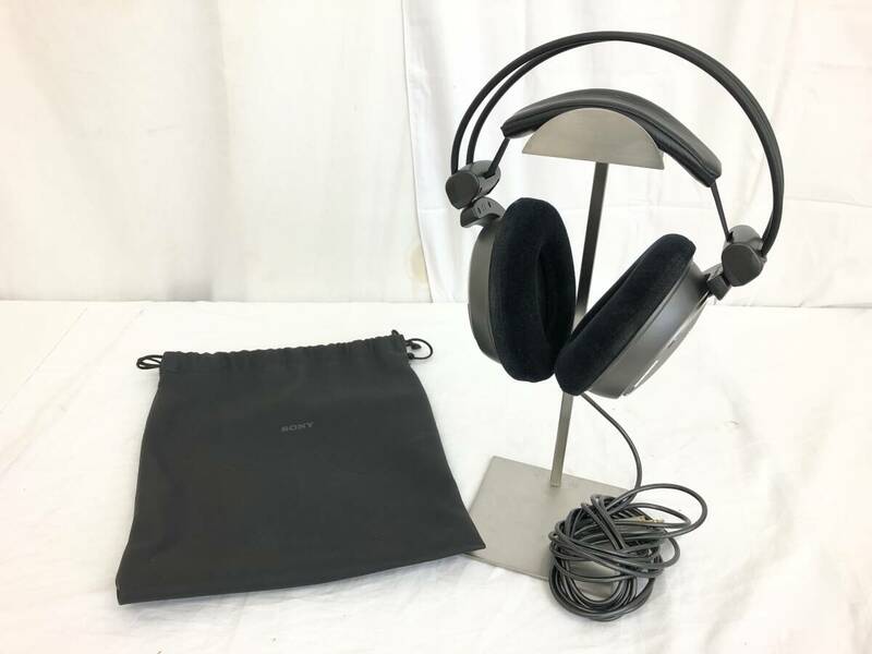 【IE9】(O) SONY ソニー MDR-CD1700 ヘッドフォン 密閉ダイナミック型 ソフトケース付属 オーディオ機器 通電音出し確認済み 中古現状品