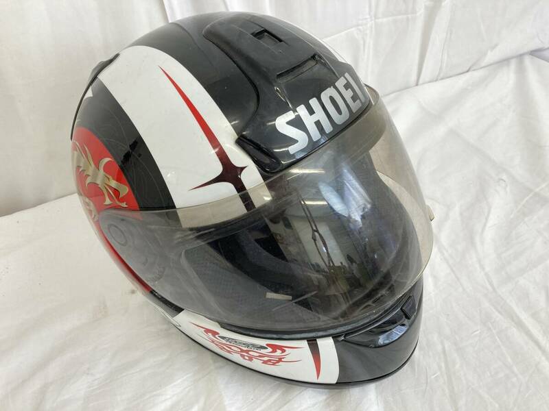 【JN58】(O) SHOEI ショウエイ ヘルメット フルフェイス Ｚ－ＣＲＵＺ2 サイズL レッド×ブラック×ホワイト ジャンク扱い 中古現状品