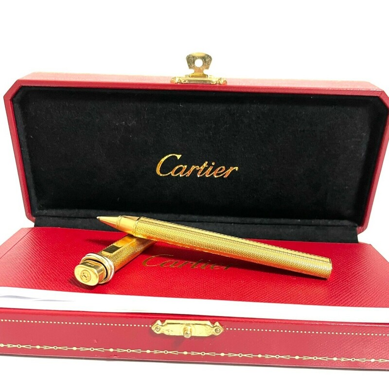 Cartier カルティエ ボールペン トリニティ ゴールド　キャップ式 筆記用具　2