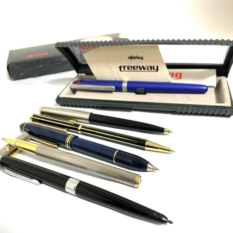 １円スタート GIVENCHY　ジバンシ　パーカー PARKER　万年筆　ボールペン　含む ６本　まとめ　セット　筆記用具