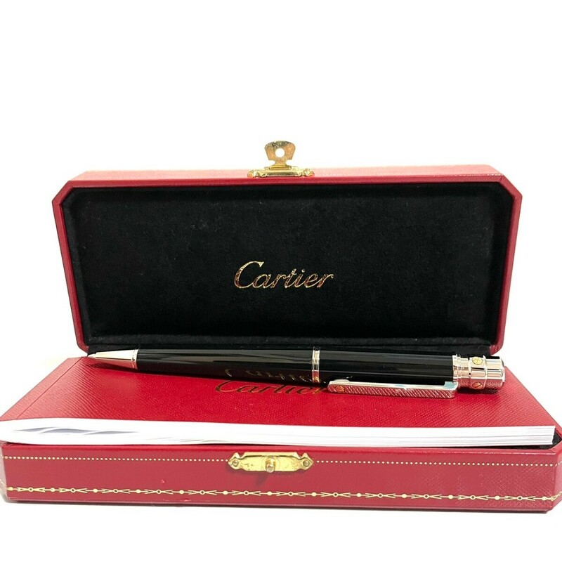 １円スタート 極美品 Cartier カルティエ サントス ドゥ ツイスト式 ボールペン 筆記用具