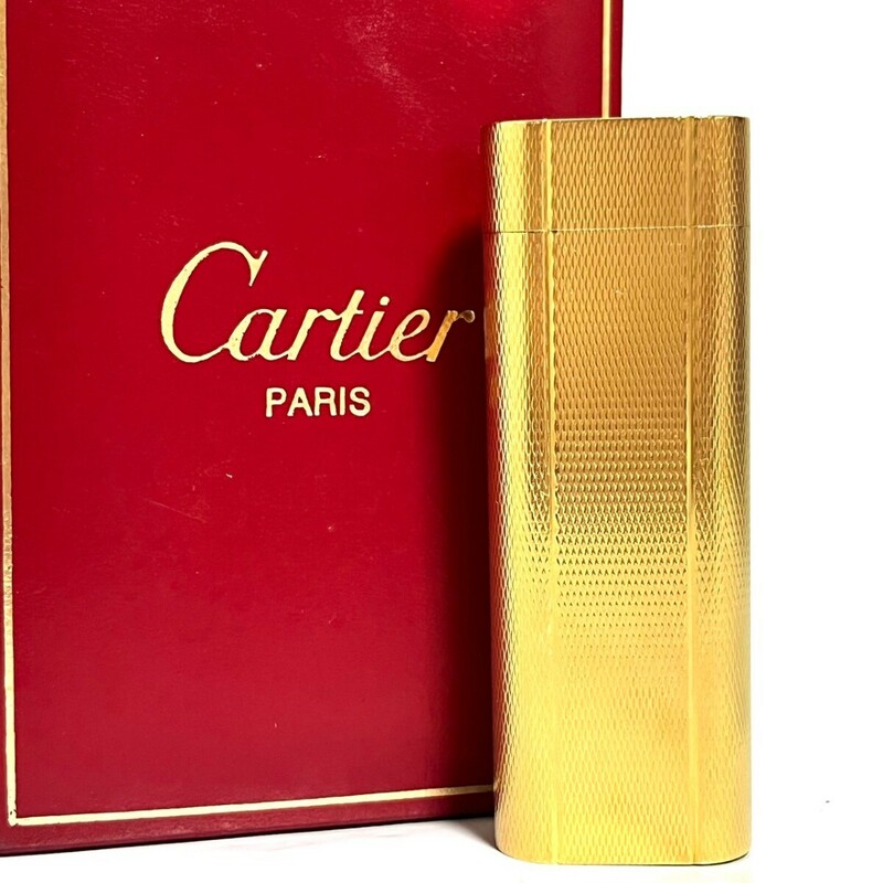 １円スタート Cartier カルティエ ライター ガスライター ローラーガスライター ゴールド 喫煙グッズ 喫煙具 8694