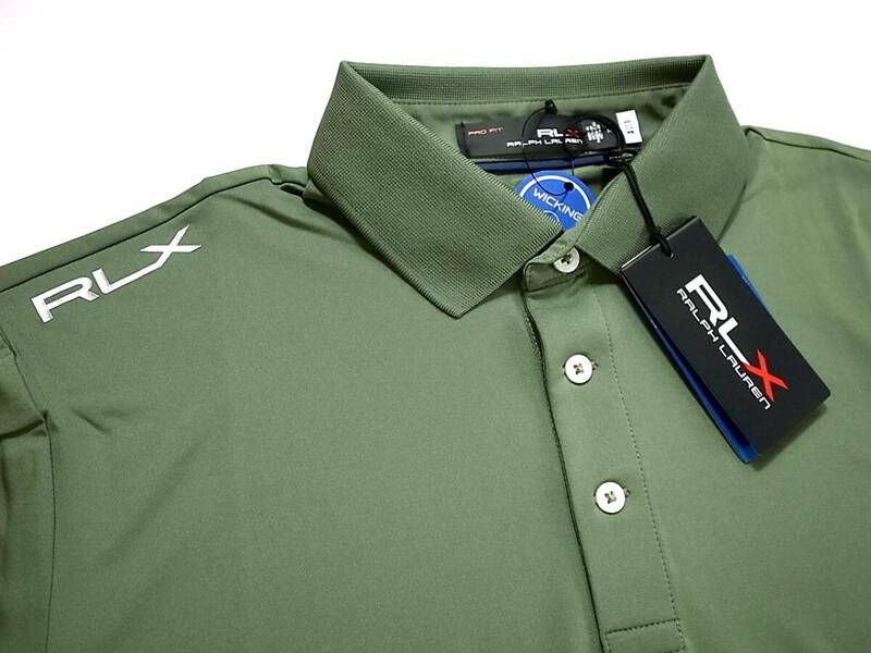 RLX GOLF RALPH LAURENラルフローレン ゴルフ グリーン系 ポロシャツ sizeM