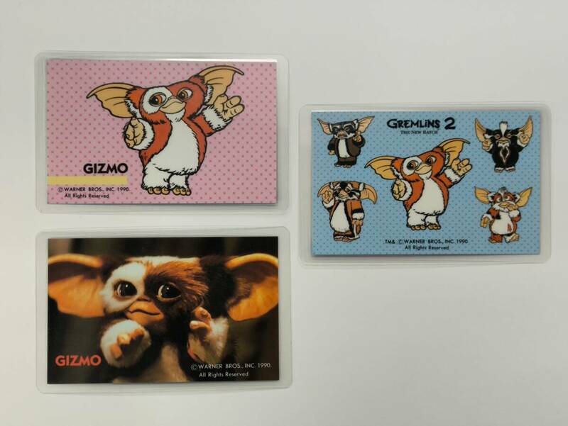 グレムリン GIZMO ギズモ ラミネート カード 3枚 セット 1990