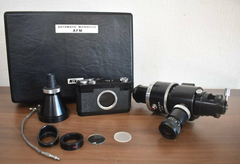 W5-133 【現状品】Nikon ニコン AUTOMATIC MICROFLEX AFM M-35S 顕微鏡 カメラ レンズ 動作未確認