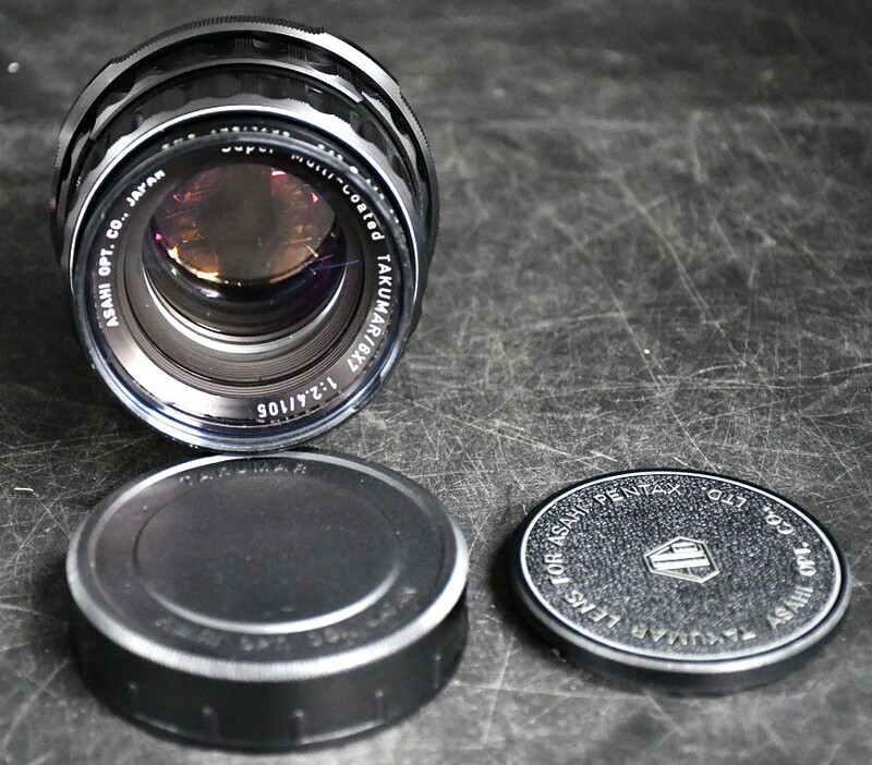 NY5-193【現状品】ASAHI PENTAX　Super-Multi-Coated　TAKUMAR/6×7　1：2.4/105　中判カメラ　レンズ　動作未確認　中古品　保管品