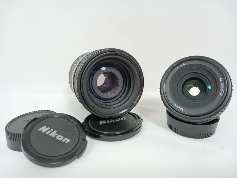 Nikon ニコン AF NIKKOR 70-210mm 1:4-5.6 + Nikon ニコン AF NIKKOR 28mm 1:2.8　2本セット　沢22