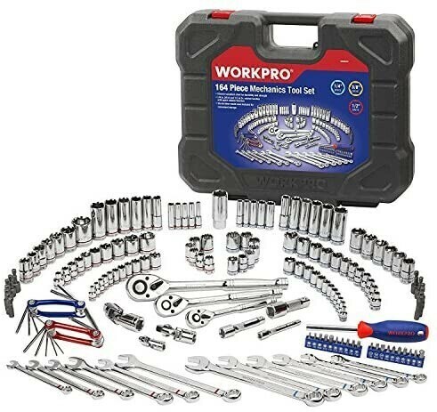 WORKPRO ソケットレンチセット インチ工具セット ハーレー ラチェットレンチ 工具セット 自動車 バイク 整備 AF928