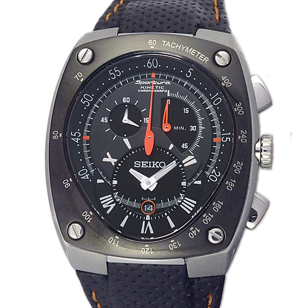 富士屋◆セイコー SEIKO キネティック スポーチュラ クロノグラフ 7L22-0AE0 メンズ オートクオーツ 腕時計