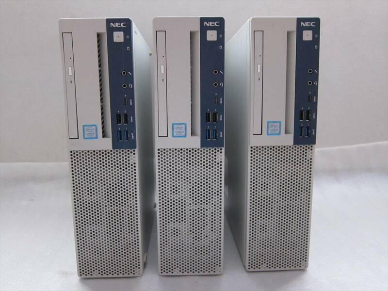 3台セット NEC Mate MKM30B-3 第８世代Core i5-8500/8GB/500GB/DVD/Windows10/PC-MKM30BZG3