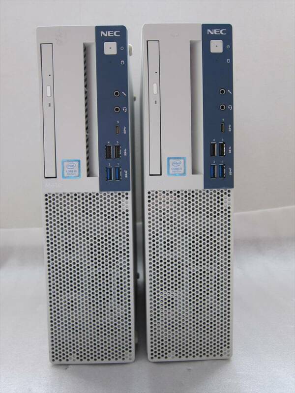 2台セットNEC Mate MKM30B-3 第８世代Core i5-8500/8GB/500GB/DVD/Windows10/PC-MKM30BZG3