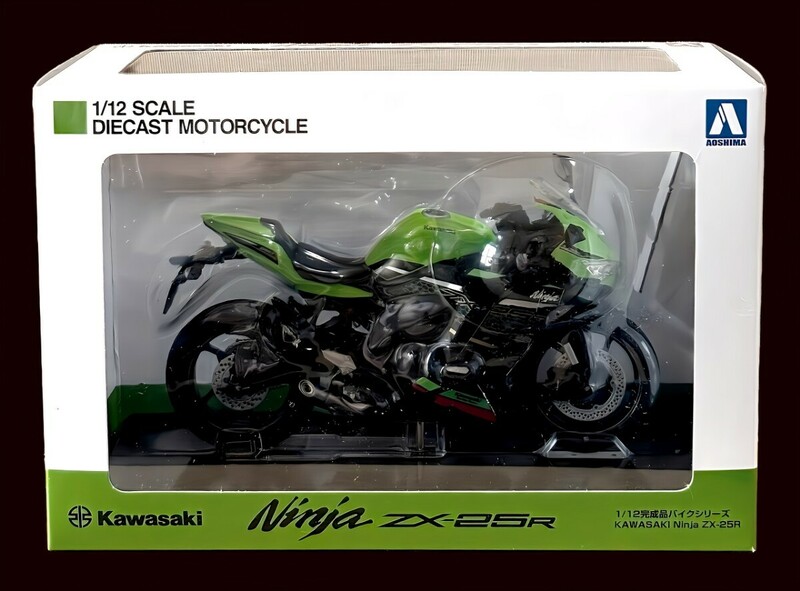 【新品未開封】アオシマ スカイネット 1/12　カワサキ Ninja ZX-25R ライムグリーン×エボニー