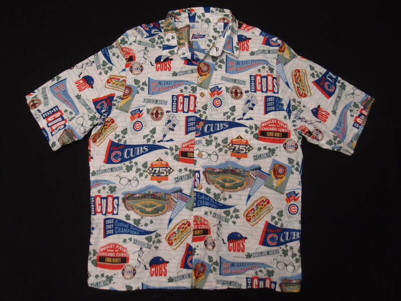 ◆古着卸USA■Reyn Spooner☆ハワイアンシャツ★★★2XL　SPORTS　 CUBS　アメリカ直輸入　SALE お見逃しなく!