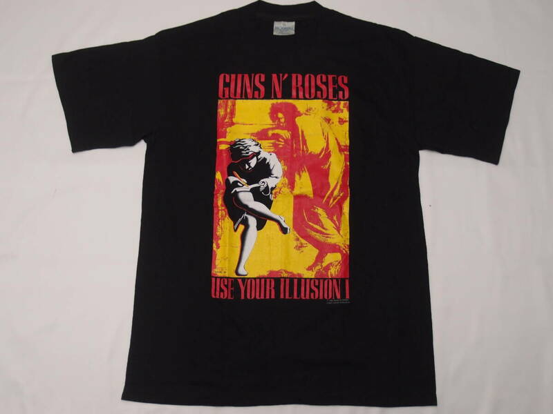 ◆古着卸USA■GUNS N' ROSES☆Tシャツ★★★L　THE BROCKUM 　MADE IN USA　OLD 　コレクターコンディション　　アメリカ直輸入