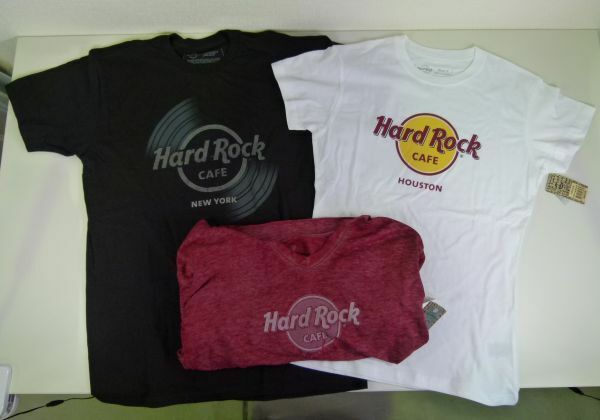 [IM] 未使用 ハードロックカフェ フードパーカー Tシャツ レディース メンズ Mサイズ レッド ブラック ホワイト Hard Rock CAFE 赤 黒 白