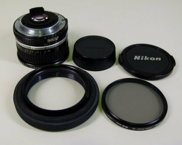 [IM] Nikon ニコン NIKKOR ニッコール 20mm 1:2.8 レンズ ＋ ケンコー Kenko MC-1 62mm レンズカバー カメラ用 現状品