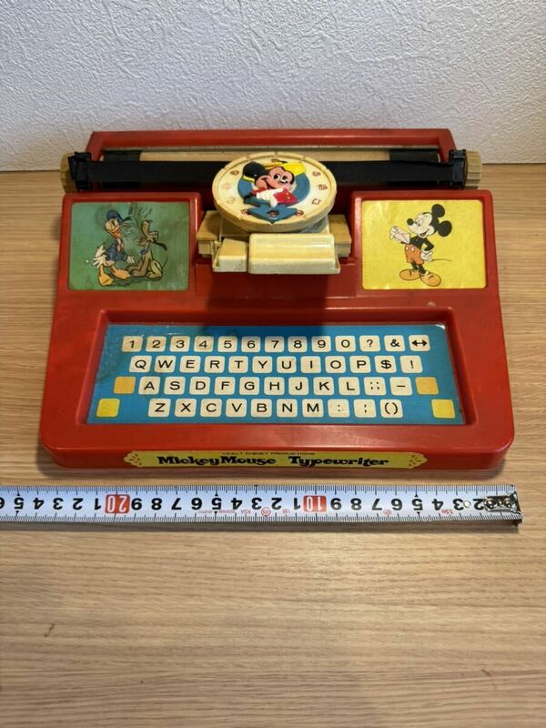 ヴィンテージ 1975年 ディズニー ミッキーマウス ダイヤル おもちゃ タイプライター 昭和 レトロ アンティーク アメトイ オブジェ 玩具