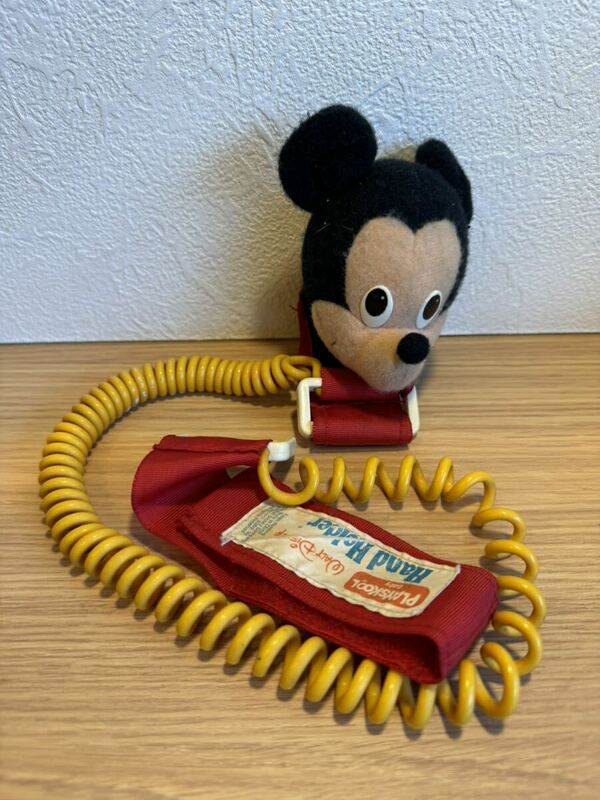 1980年代 ミッキーマウス ハンドホルダー ビンテージ 昭和 レトロ ディズニー ぬいぐるみ ヘッド ミッキー 雑貨 オブジェ