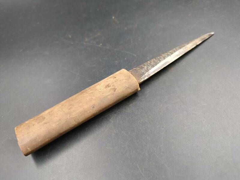 B924 掘り出し物 三木章刃物　切出小刀 切り出し 大工道具 本職 職人 鍛冶 切出 ナイフ 在銘品現状渡し