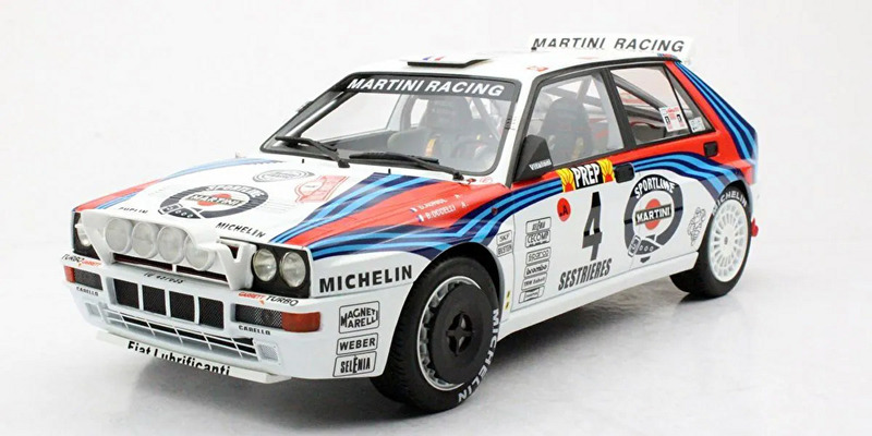 TMR12-01AN TOPMARQUES 1/12 Launcher Delta HF Integrale Evo No.4 1992 Monte Carlo Winner Night Version ランチャ デルタ