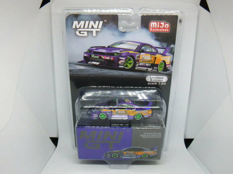 MINI GT MIJO EXCLUSIVES LB-SUPE SIHOUETTE NISSAN S15 SILVIA #555 ミニGT ニッサン S15 シルビア 2022 FORMULA DRIFT JAPAN