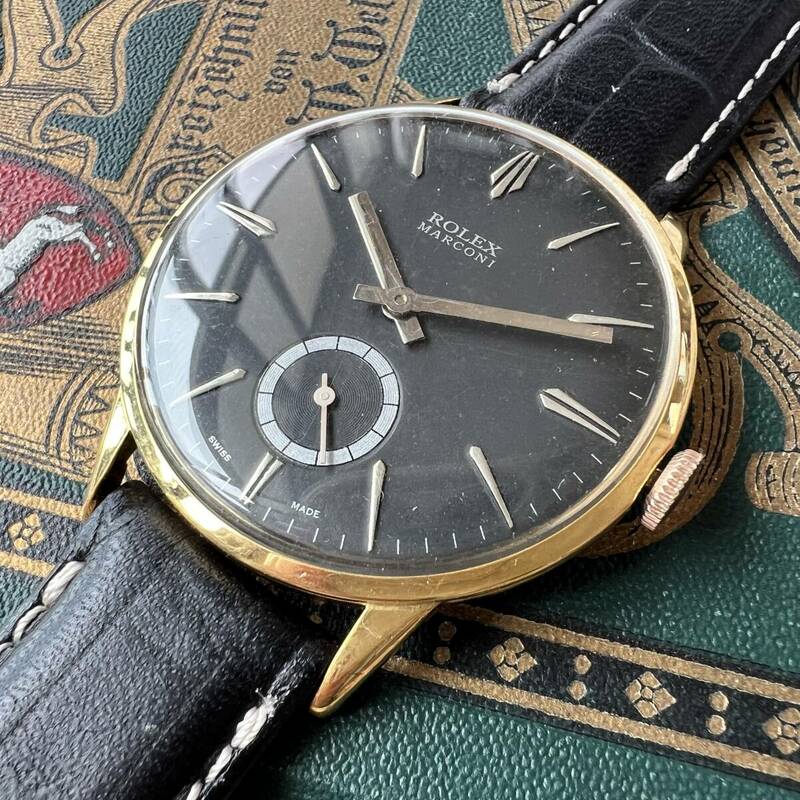 rolex ロレックス　マルコーニ　1910　18KGP　手巻き　動作良好　　メンズ腕時計　