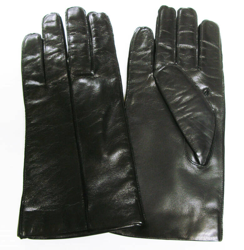 ANN DEMEULEMEESTER LEATHER MEN'S GLOVES BRAND NEW BLACK アンドゥムルメステール 本革 レザー 手袋 未使用 展示品 男性用 黒