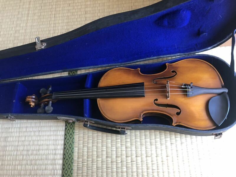 チェコ フルサイズ バイオリン 4/4 虎杢 ヴァイオリン ケース付き