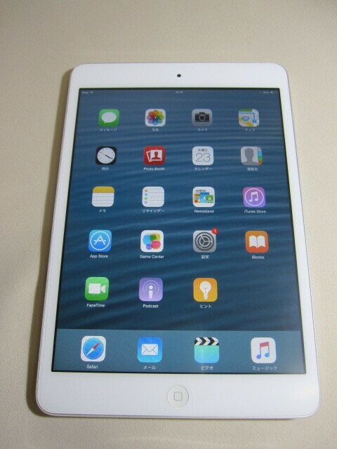 　iPad mini Wi-Fi 16GB ホワイト MD531J/A バージョンios8.4.1 タブレット ジャンク　税込　※店舗にて同時販売中　