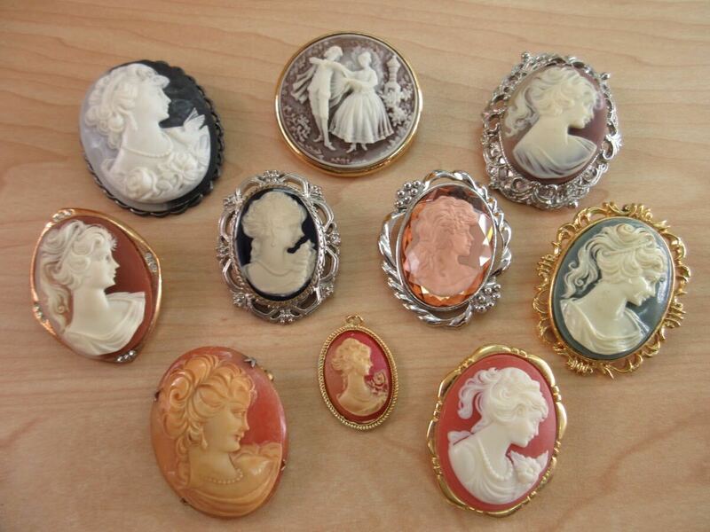 【C24】カメオ CAMEO カメオ系 ペンダントトップ ブローチ ヴィンテージ ビンテージ アクセサリー 大量 まとめ売り まとめ TIA