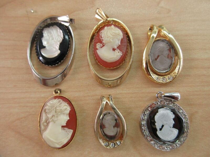 【D22】 カメオ CAMEO カメオ系 ペンダントトップ ネックレストップ ヴィンテージ ビンテージ アクセサリー 大量 まとめ売り まとめ TIA