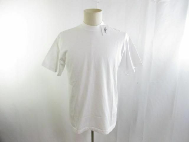 未使用 タグ付き ロサンゼルスアパレル モックネックTシャツ M ホワイト USAコットン ユニセックス 1405GD