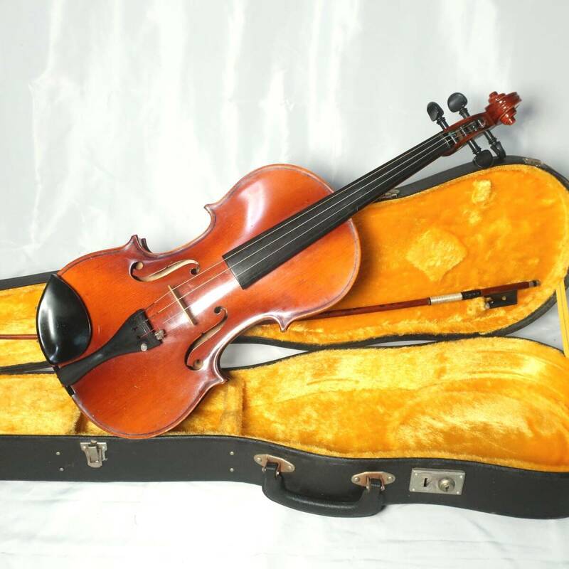 1974 SUZUKI No240 バイオリン 4/4 T.SUGITO弓 ハードケース付 トラ杢ボディ 楽器/140サイズ