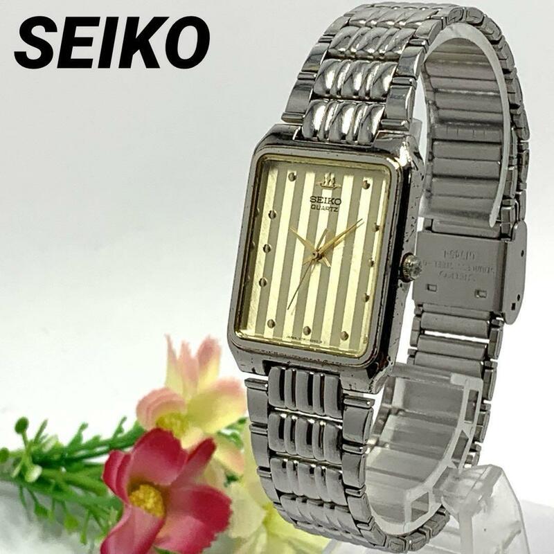 200 SEIKO セイコー メンズ 腕時計 ゴールド 新品電池交換済 クオーツ式 人気 希少 ビンテージ レトロ アンティーク