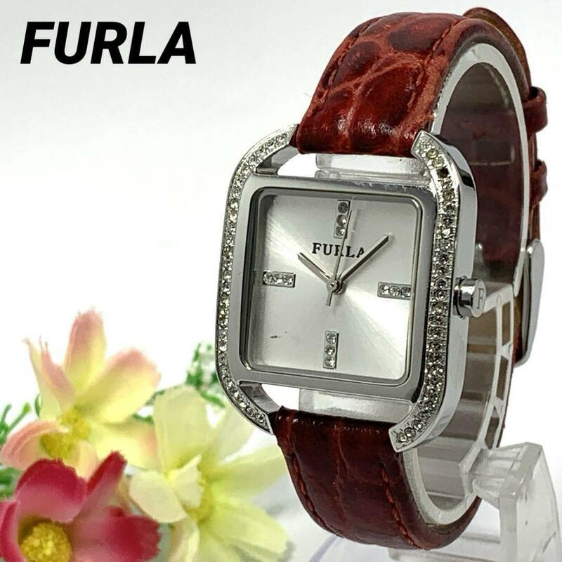 239 FURLA フルラ レディース 腕時計 新品電池交換済 クオーツ式 人気 希少 ビンテージ レトロ アンティーク
