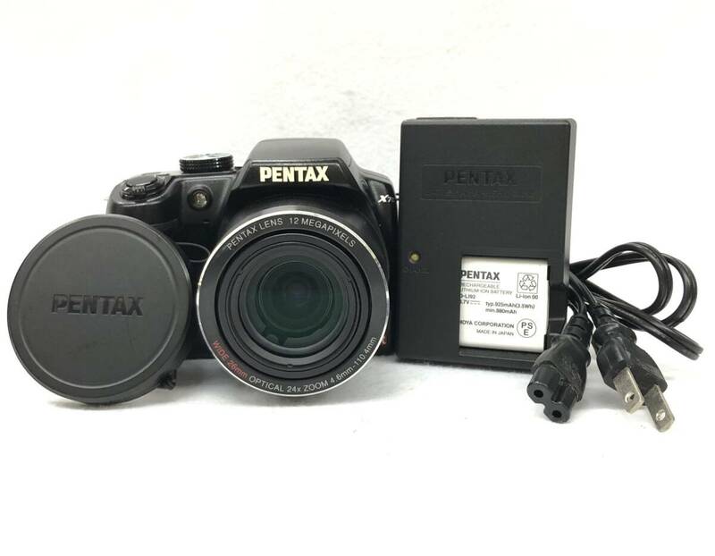 PENTAX / X70 / SR / 4.6mm-110.4mm / ペンタックス / コンパクトデジタルカメラ / バッテリー充電器付き / 動作未確認 / ジャンク品