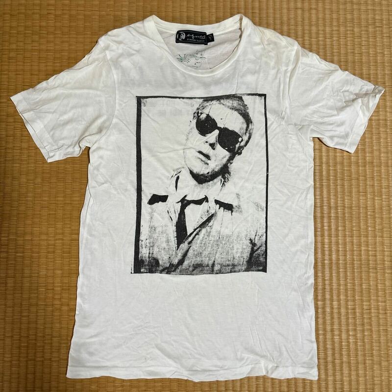 ヒステリックグラマー x Andy Warhol コラボ バクプリ入り フォト Tシャツ 白M レア hysteric glamour ウォーホル