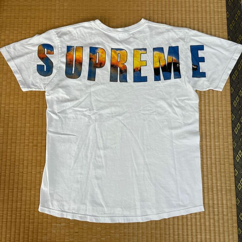 Supreme バック デカロゴ Tシャツ 白M レア Tee