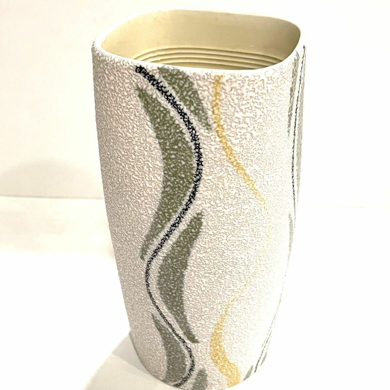 花瓶 銀峯 スクエア フラワーベース 花器 陶器