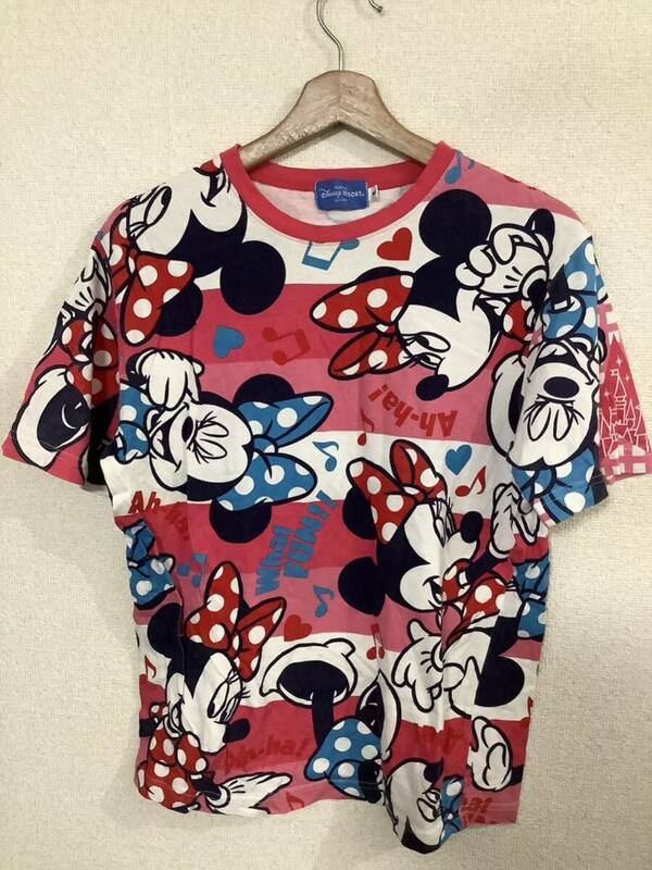 TOKYO DISNEY RESORT 東京ディズニーリゾート　ミニーマウス　プリント半袖Tシャツ　キャラクター　古着　M