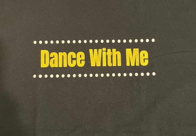 4★USA古着★メッセージプリントTシャツ 黒 Dance With Me 両面プリント★2XLサイズ GILDAN