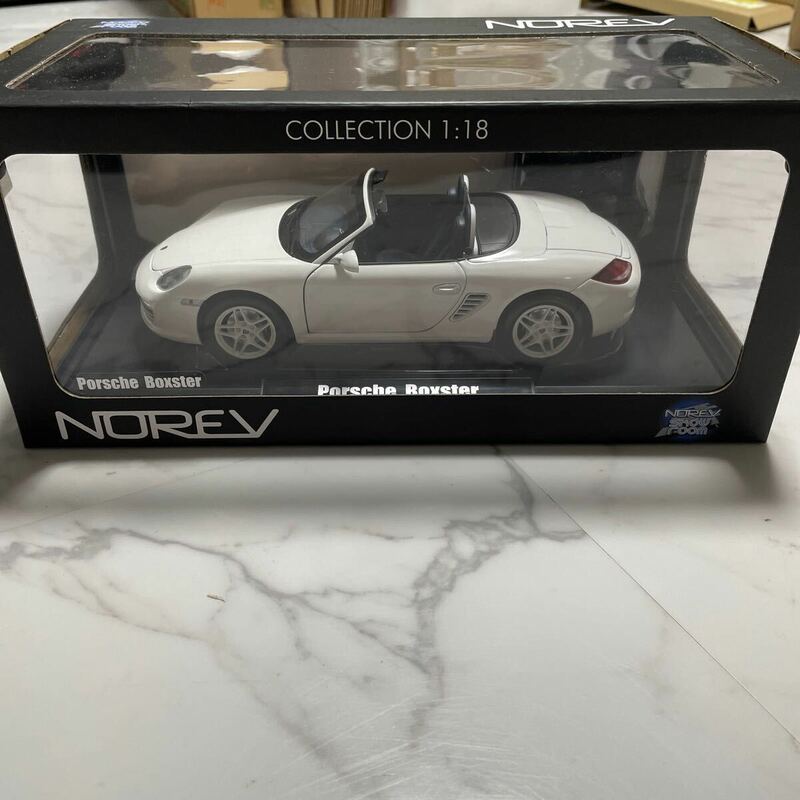 【箱付き】《1/18スケール》Porsche Boxster NOREV ノレヴ メタルダイキャスト ミニカー 模型 コレクション放出 白 ポルシェ ボクスター