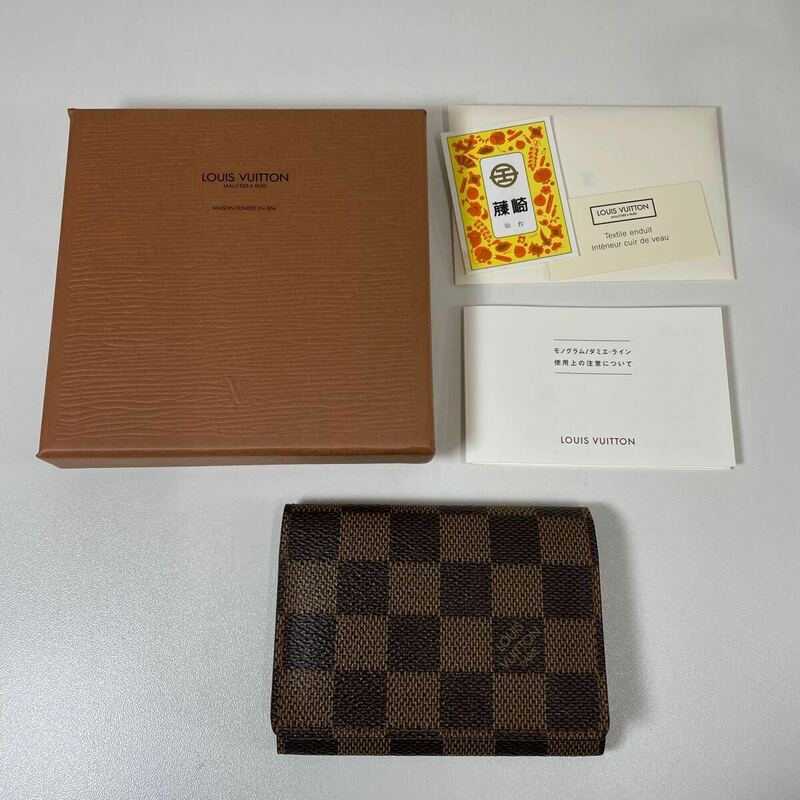 G◎ LOUIS VUITTON ルイヴィトン N62920 ダミエ アンヴェロップ カルト ドゥ ヴィジット カードケース 概ね美品