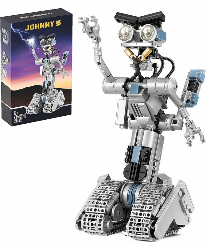 ジョニー5 ロボット ブロック おもちゃ プレゼント ブロック 組み立てセット 子供用 大人用 Robot DIY 知育玩具 6歳+ 386PCS