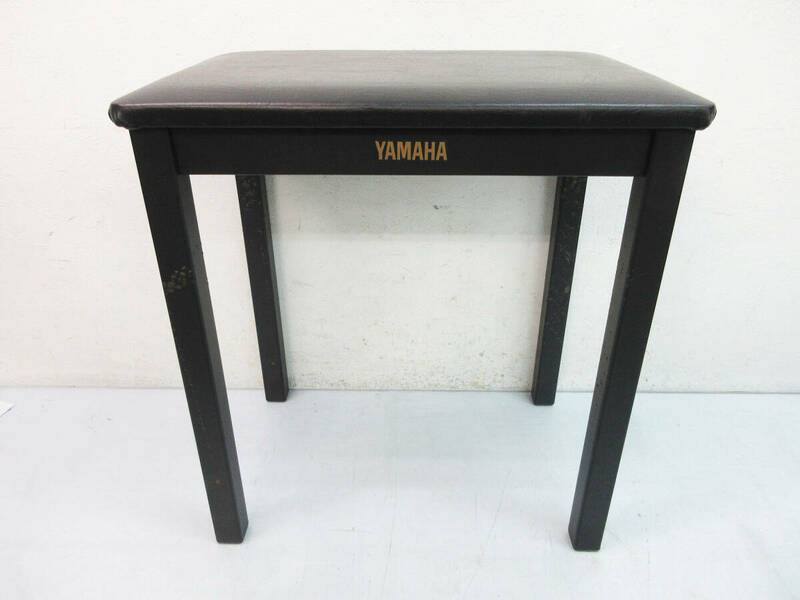 SH6001【ピアノ椅子】YAMAHA ピアノ用 イス 椅子★座面 46cm×30cm×50cm★ヤマハ 鍵盤楽器 周辺グッズ チェア★良品★