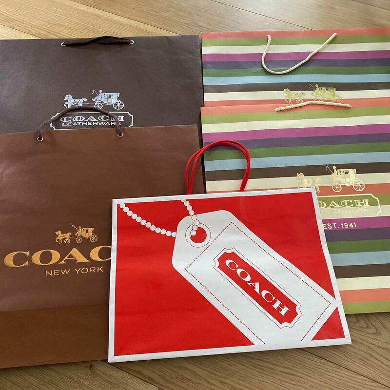 COACH コーチ　ショッパー 紙袋 大4枚 中1枚