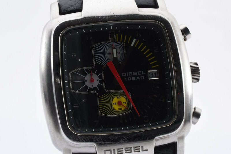 稼働品 ディーゼル DZ-4028 デイト クロノグラフ クォーツ メンズ 腕時計 DIESEL