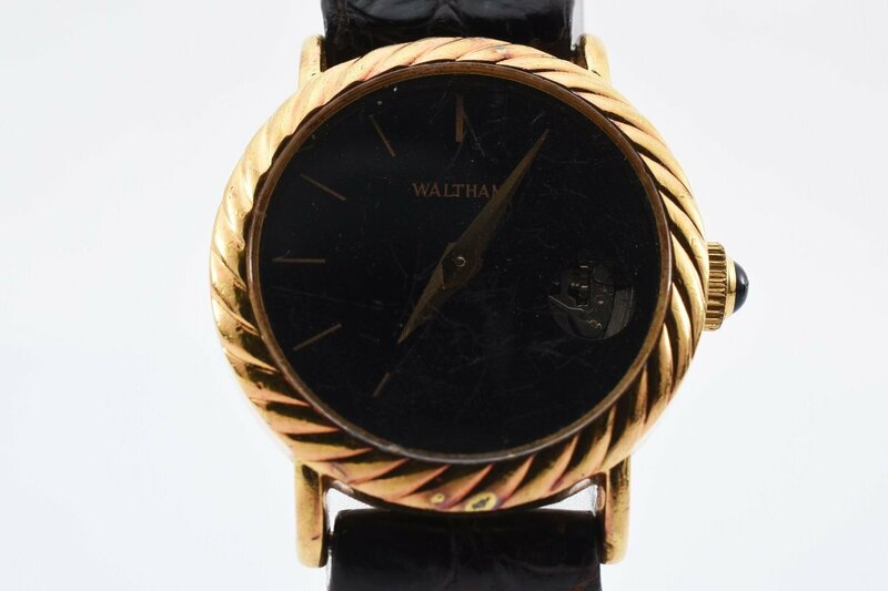 ウォルサム P7E1838 ラウンド ゴールド クォーツ レディース 腕時計 WALTHAM