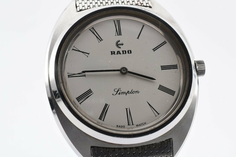ラドー Simplon シンプロン ラウンド 手巻き メンズ 腕時計 RADO