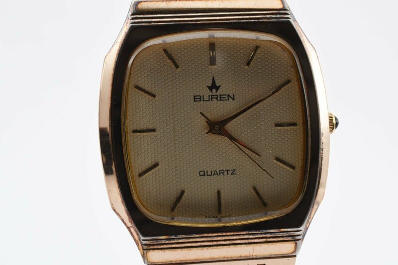 ビューレン BU-9001M スクエア ゴールド クォーツ レディース 腕時計 BUREN